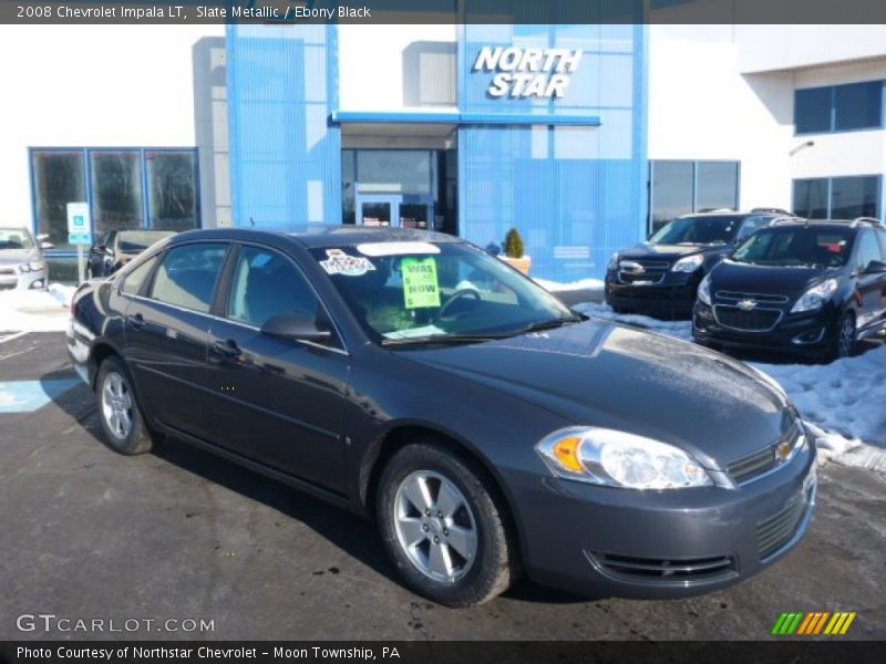 Slate Metallic / Ebony Black 2008 Chevrolet Impala LT