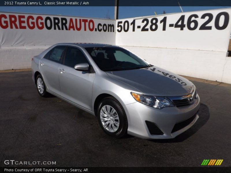 Classic Silver Metallic / Ash 2012 Toyota Camry L