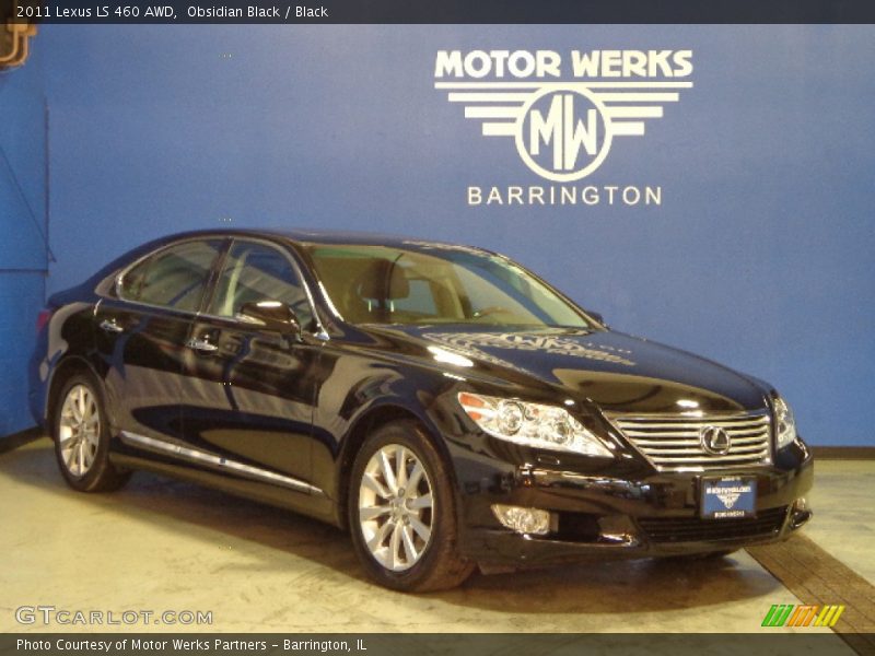 Obsidian Black / Black 2011 Lexus LS 460 AWD