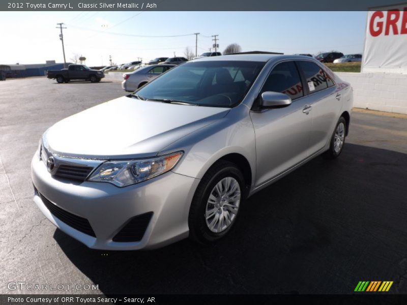 Classic Silver Metallic / Ash 2012 Toyota Camry L