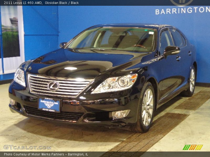 Obsidian Black / Black 2011 Lexus LS 460 AWD