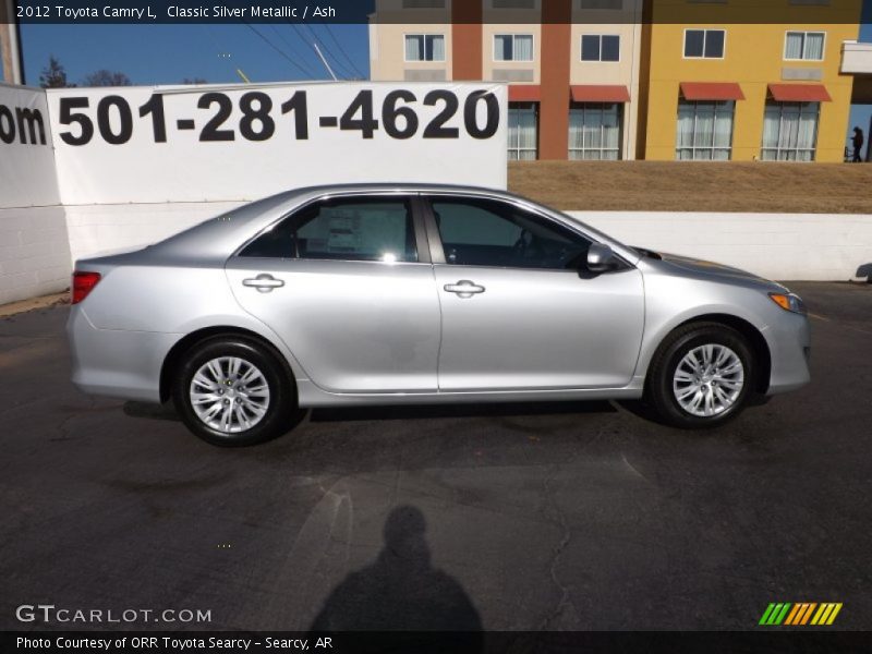 Classic Silver Metallic / Ash 2012 Toyota Camry L