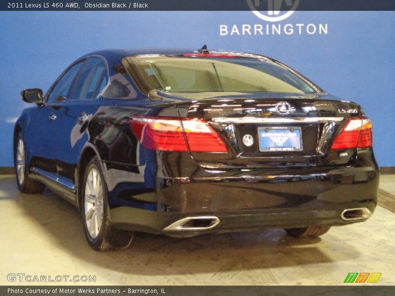 Obsidian Black / Black 2011 Lexus LS 460 AWD