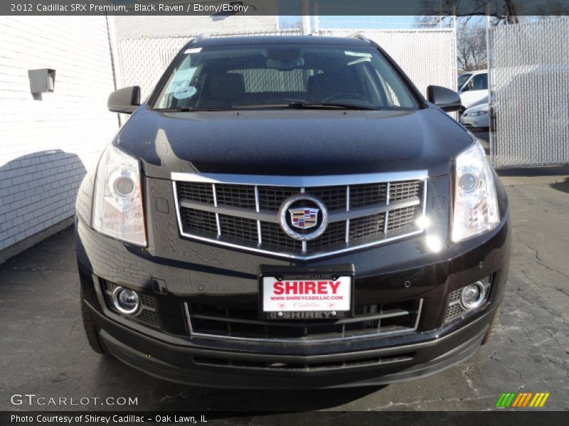 Black Raven / Ebony/Ebony 2012 Cadillac SRX Premium