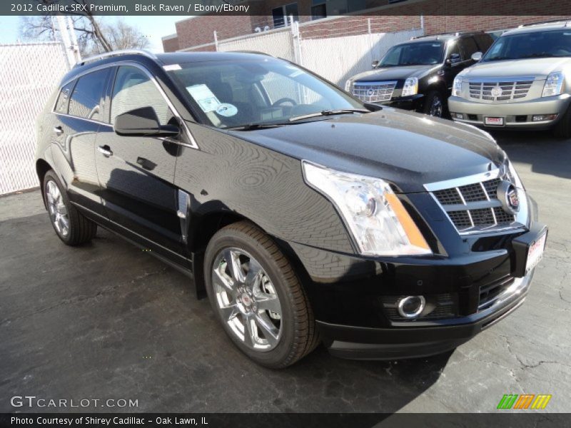 Black Raven / Ebony/Ebony 2012 Cadillac SRX Premium