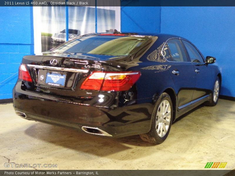 Obsidian Black / Black 2011 Lexus LS 460 AWD