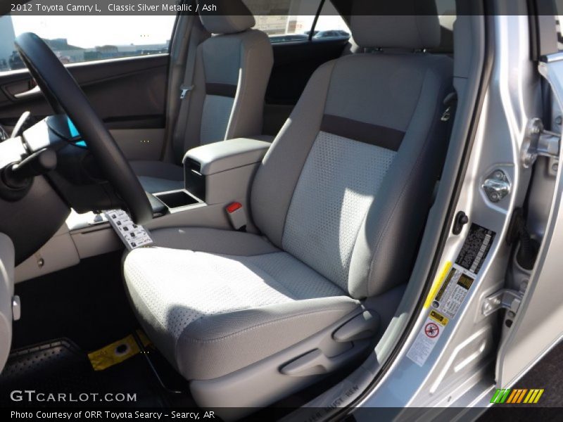Classic Silver Metallic / Ash 2012 Toyota Camry L
