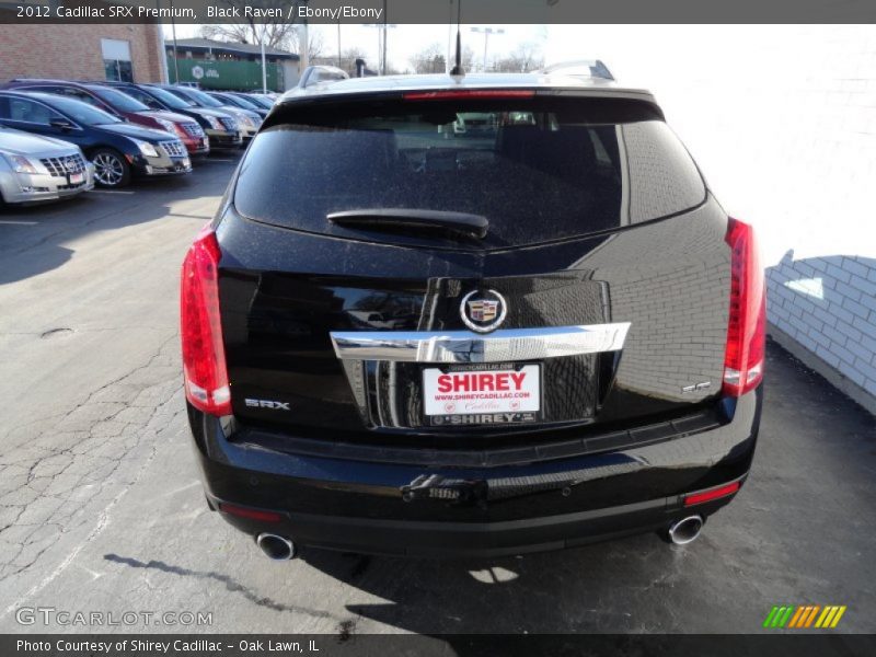 Black Raven / Ebony/Ebony 2012 Cadillac SRX Premium