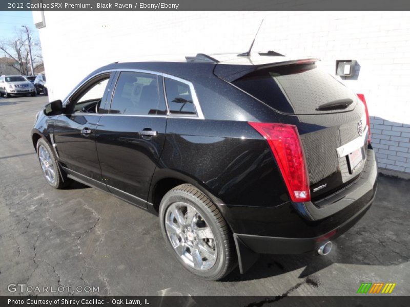 Black Raven / Ebony/Ebony 2012 Cadillac SRX Premium
