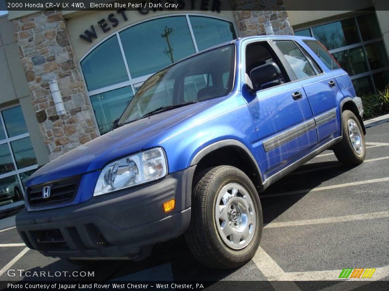 Electron Blue Pearl / Dark Gray 2000 Honda CR-V LX 4WD