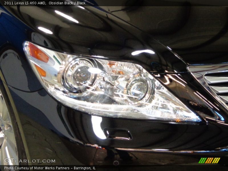 Obsidian Black / Black 2011 Lexus LS 460 AWD