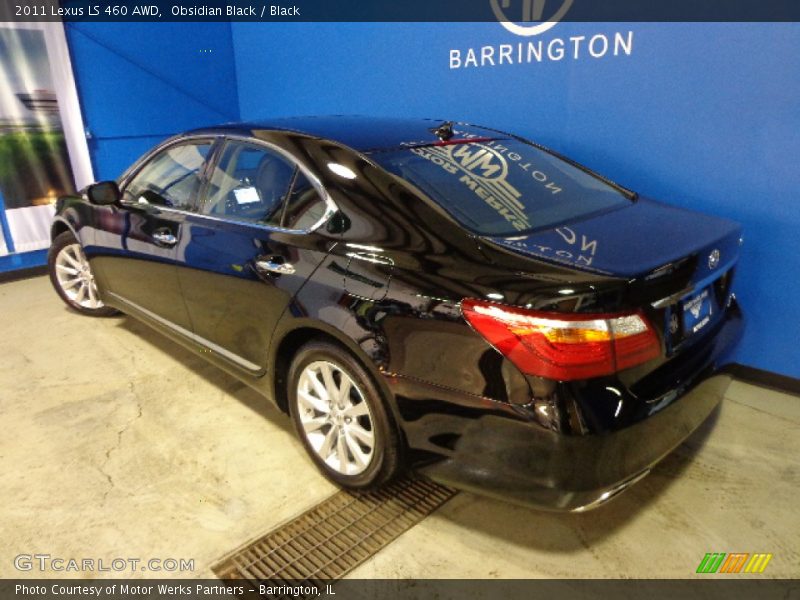 Obsidian Black / Black 2011 Lexus LS 460 AWD