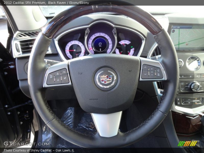 Black Raven / Ebony/Ebony 2012 Cadillac SRX Premium