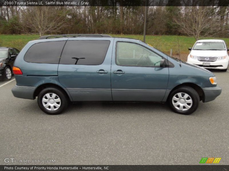 Sailfin Blue Metallic / Gray 2000 Toyota Sienna LE