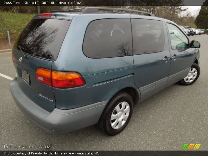 Sailfin Blue Metallic / Gray 2000 Toyota Sienna LE
