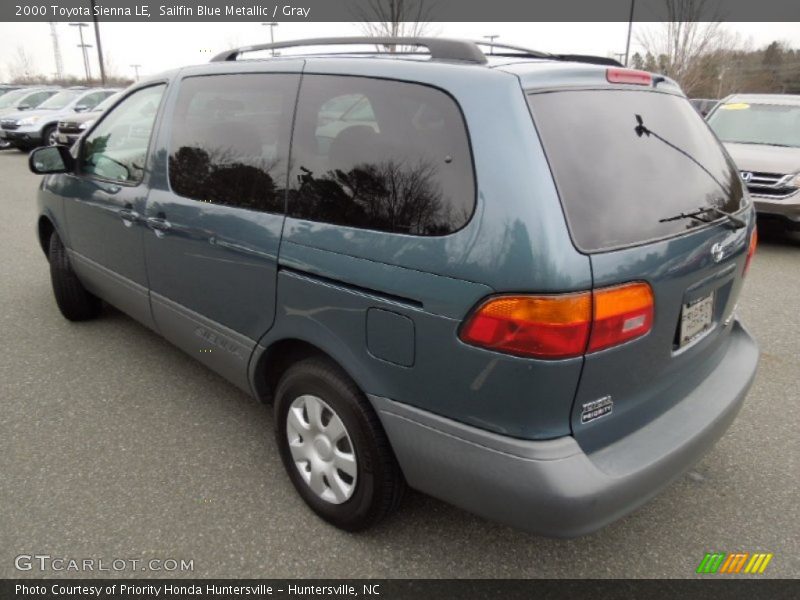 Sailfin Blue Metallic / Gray 2000 Toyota Sienna LE