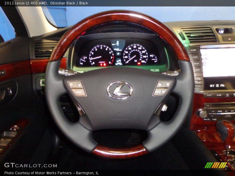 Obsidian Black / Black 2011 Lexus LS 460 AWD