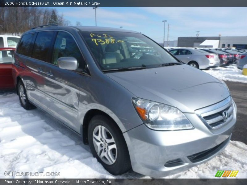 Ocean Mist Metallic / Gray 2006 Honda Odyssey EX