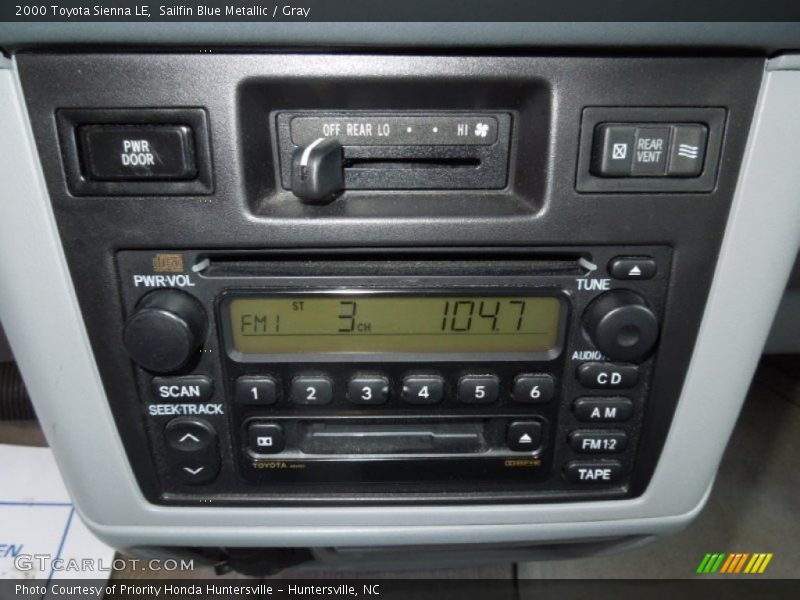 Sailfin Blue Metallic / Gray 2000 Toyota Sienna LE