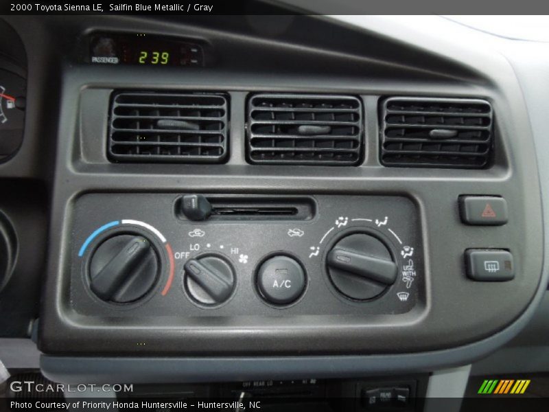 Controls of 2000 Sienna LE