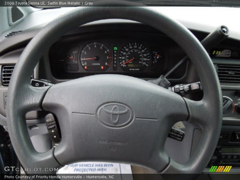 Sailfin Blue Metallic / Gray 2000 Toyota Sienna LE