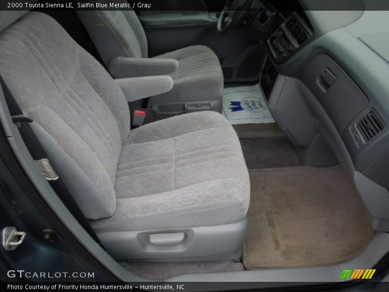 Sailfin Blue Metallic / Gray 2000 Toyota Sienna LE