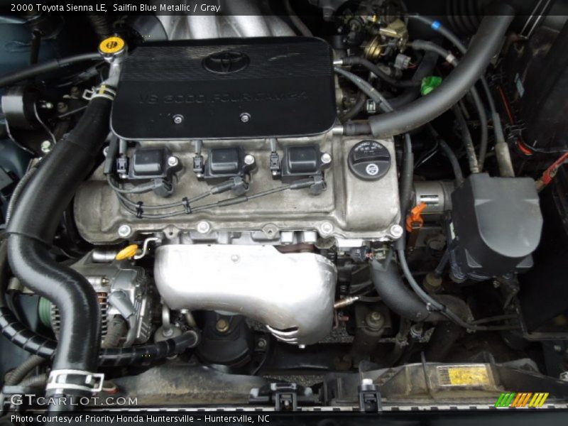 Sailfin Blue Metallic / Gray 2000 Toyota Sienna LE