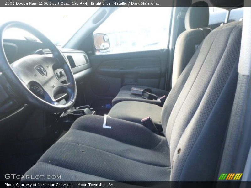 Bright Silver Metallic / Dark Slate Gray 2002 Dodge Ram 1500 Sport Quad Cab 4x4