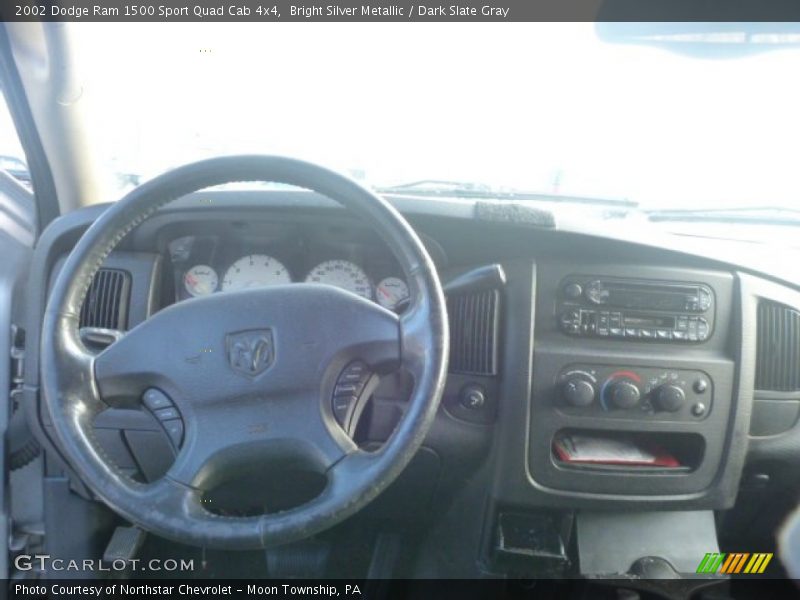 Bright Silver Metallic / Dark Slate Gray 2002 Dodge Ram 1500 Sport Quad Cab 4x4