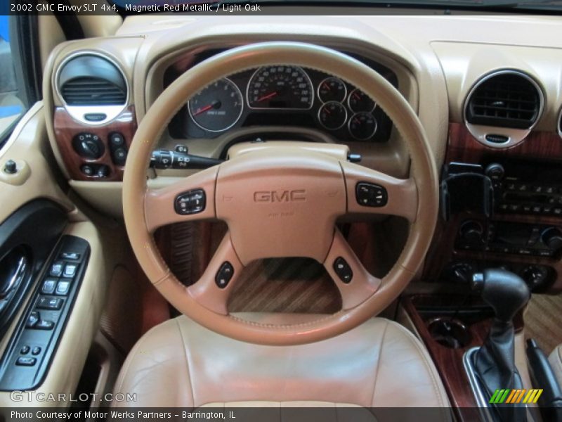 Magnetic Red Metallic / Light Oak 2002 GMC Envoy SLT 4x4