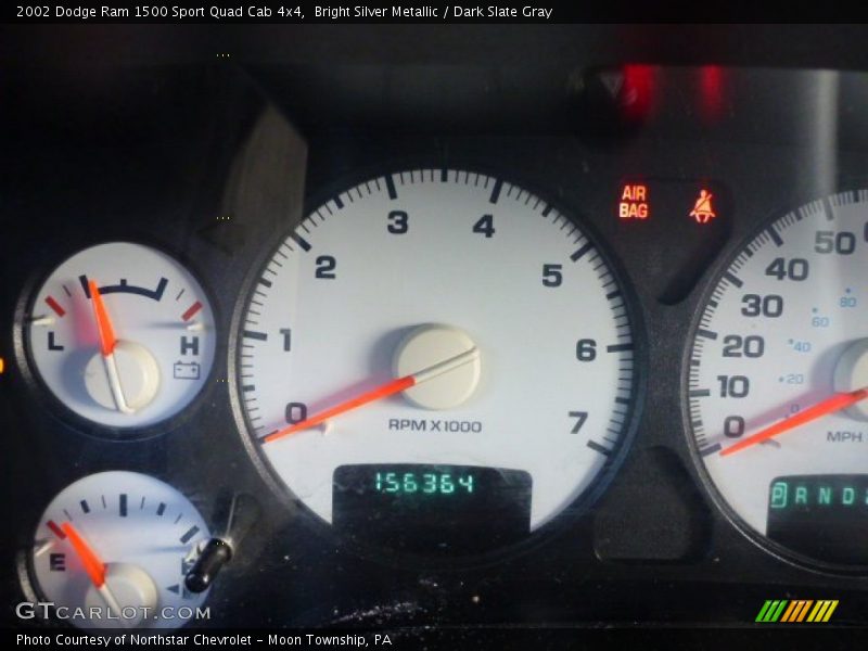 Bright Silver Metallic / Dark Slate Gray 2002 Dodge Ram 1500 Sport Quad Cab 4x4