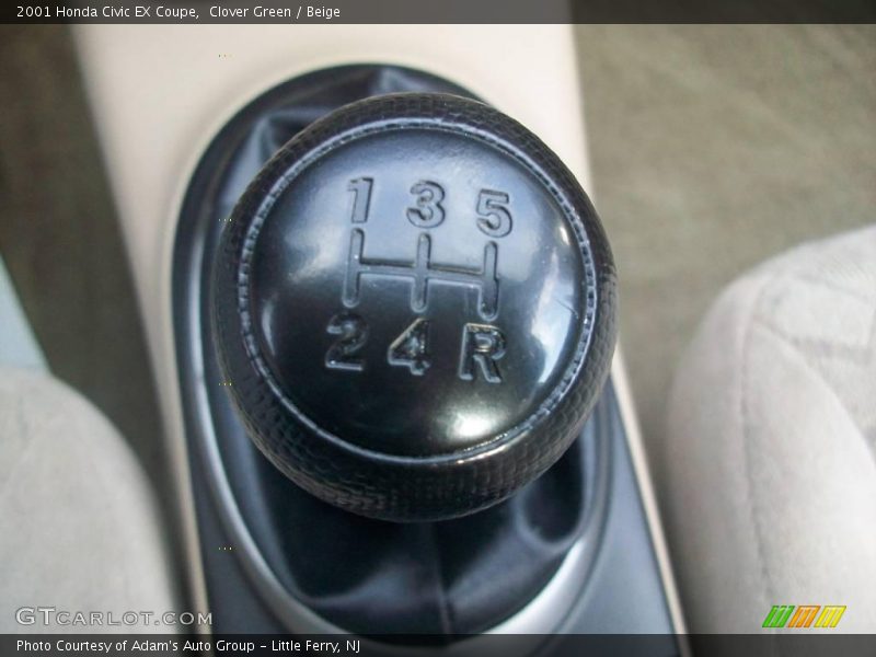 Clover Green / Beige 2001 Honda Civic EX Coupe