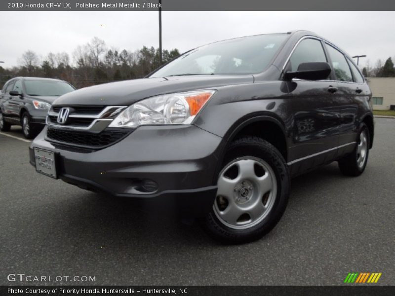 Polished Metal Metallic / Black 2010 Honda CR-V LX