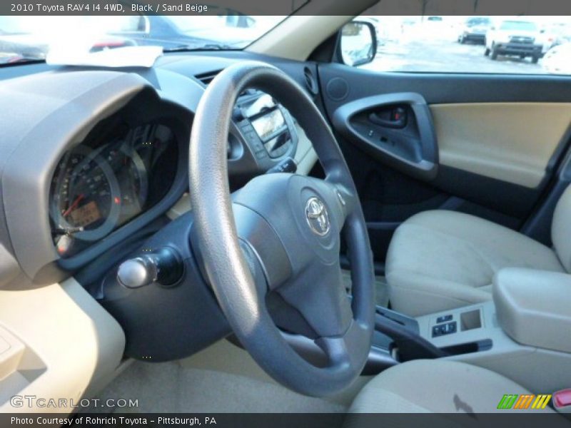 Black / Sand Beige 2010 Toyota RAV4 I4 4WD