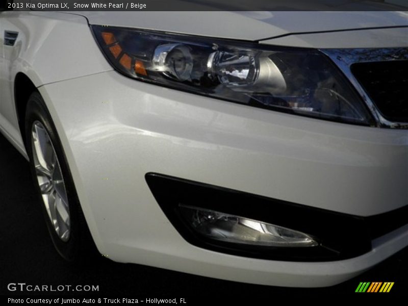 Snow White Pearl / Beige 2013 Kia Optima LX