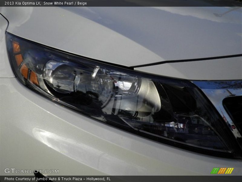 Snow White Pearl / Beige 2013 Kia Optima LX