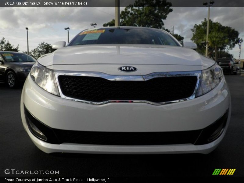Snow White Pearl / Beige 2013 Kia Optima LX