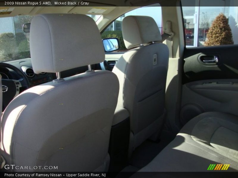 Wicked Black / Gray 2009 Nissan Rogue S AWD