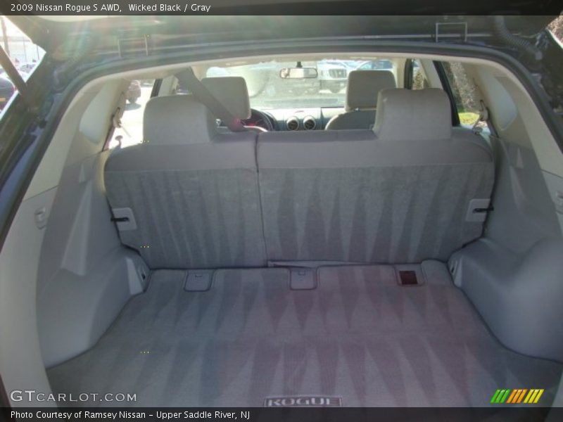 Wicked Black / Gray 2009 Nissan Rogue S AWD