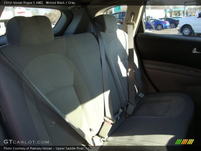 Wicked Black / Gray 2009 Nissan Rogue S AWD