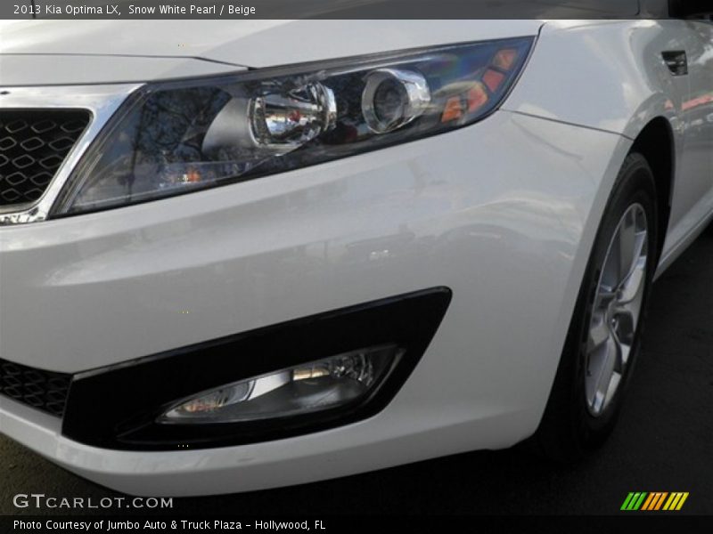 Snow White Pearl / Beige 2013 Kia Optima LX