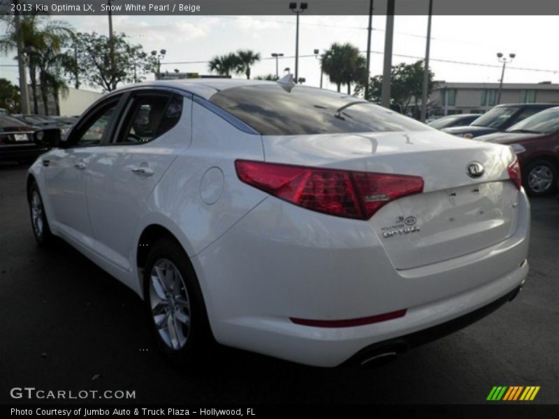 Snow White Pearl / Beige 2013 Kia Optima LX
