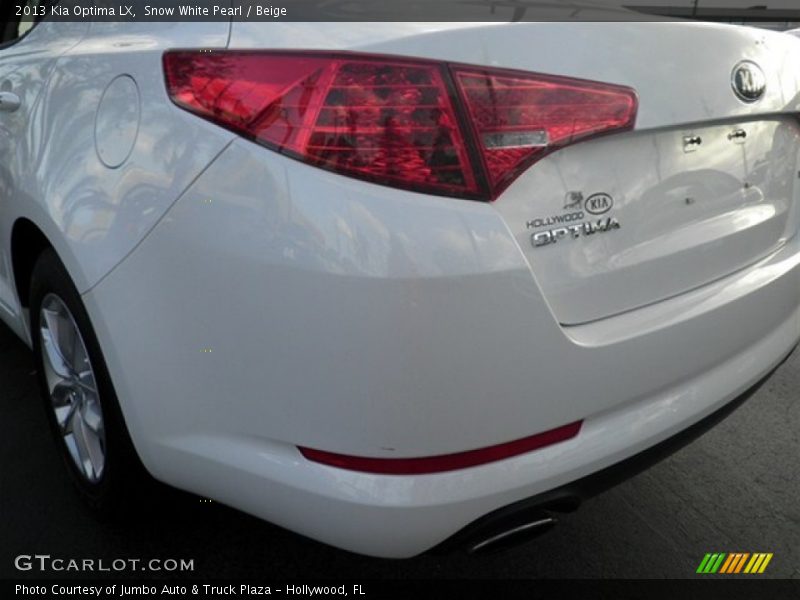 Snow White Pearl / Beige 2013 Kia Optima LX
