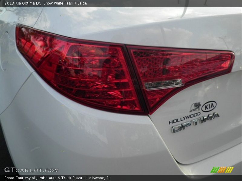 Snow White Pearl / Beige 2013 Kia Optima LX
