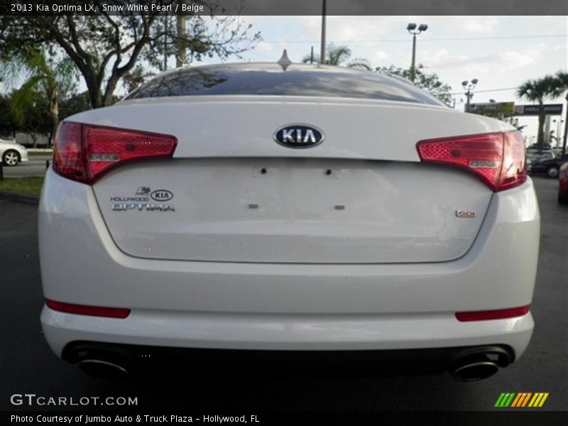 Snow White Pearl / Beige 2013 Kia Optima LX