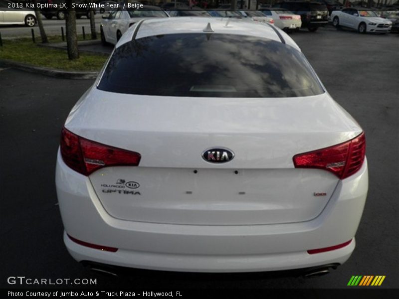 Snow White Pearl / Beige 2013 Kia Optima LX