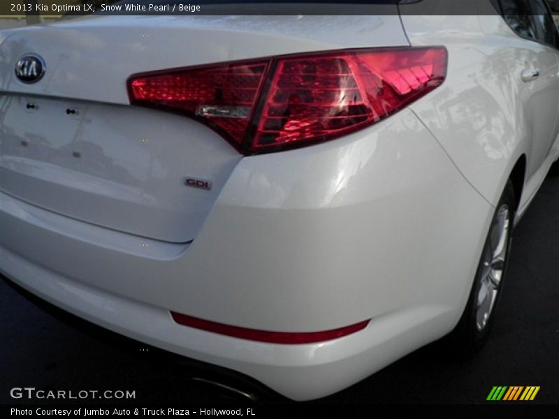 Snow White Pearl / Beige 2013 Kia Optima LX