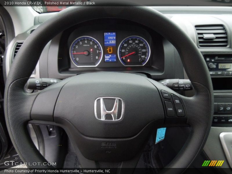 Polished Metal Metallic / Black 2010 Honda CR-V LX