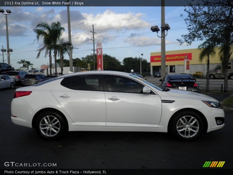 Snow White Pearl / Beige 2013 Kia Optima LX