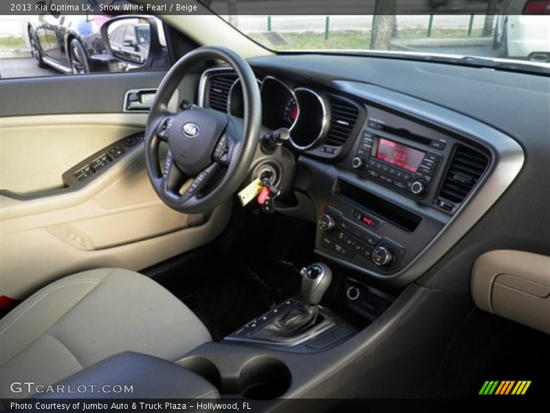 Snow White Pearl / Beige 2013 Kia Optima LX